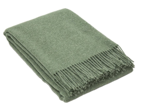 Brighton Throw - 100% NZ Wool - Sage V164-BR17