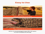 Round Bale Hay Net, 1.5 x 1.5 x 1.5 m, 44.45 x 44.45 mm Holes, PE Material, Reinforced Knotted V952-MGCWZWYYJW55TJWBB001V0