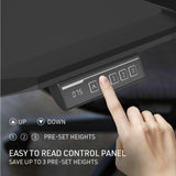 FORTIA Sit To Stand Up Standing Desk, 150x68cm, 72-118cm Electric Height Adjustable, Ergonomically V219-ADKASTFO5KSA