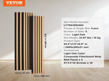 Wood Slat Acoustic Panels, 7.9 x 94.5 inch, MDF Accent Wooden Wall Panels for Modern Interior Wall V952-FHXWBTQBQXMLJP625V0