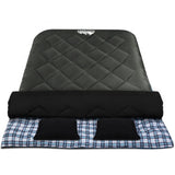 Weisshorn Sleeping Bag Double Pillow Thermal Camping Hiking Tent Grey -10&degC SB-ENV-Q-GR