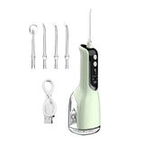 Cordless Water Flosser Teeth Cleaner 300ML Dental Flosser with 4 Jet Tips -White V1263-JX-7469-2