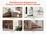 Toilet Safety Rail, 80 cm U-Shaped Handicap Bar, 304 Stainless Steel Senior Safety Pole, Toilet V952-CSFSYZTBKFZ3JJ2VOV0