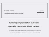 Visualized dust box Black Wireless UV Mite Remover Vacuum - 10000Pa Strong Suction, High Frequency V888-ELOSUNG53597