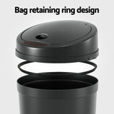 Devanti Sensor Bin Motion Rubbish Bins Kitchen Automatic Trash Can Black 9L SB-9LR10-BK