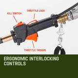 BAUMR-AG 65cc 7in1 Long Reach Garden Multi-tool, Pole Saw, Hedge & Line Trimmer, Brush Cutter, 12" V219-PLTL71BMRA7C2