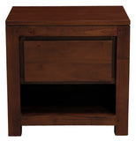 Amsterdam Solid Mahogany Timber 1 Drawer Bedside Table V199-BS001TAM