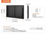 BBQ Access, 788x610 mm Double Outdoor Kitchen, Cold Plate Flush Mount, Wall Vertical V952-SMMBSCJMHS31CL51JV0