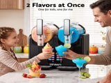 Devanti Slushie Machine 4L Dual Tanks Frozen Drink Ice Cream Maker SLS-CR03-2LX2-BK