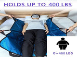 Positioning Bed Pad with Handles,48" 40" Transfer Sheet for Repositioning,Turning and V1107-108-01766-BLK-2PACK