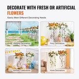 VEVOR 2PCS 31.5inch/80cm High Wedding Flower Stand, With Acrylic Laminate,Acrylic Vase Column V952-HLHJLFTJXKTLPJWCUV0