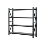 Giantz 2Mx2M Warehouse Shelving Garage Rack WR-F-20205-200BK-ABC