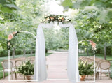 Metal Arch Backdrop White Stand Wedding Arch Stand Set of 3 Square Arched Frame for V985-METALBACKDROPWHITE