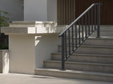 Handrails for Outdoor Steps, 5 Step Stair Hand Rail Kit, Transitional Carbon Steel Railings with V952-BPXGMDZLSLZFDP9MRV0