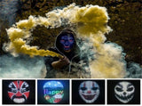 Led Mask with Bluetooth Programmable App,Shining Led Light Up Face Mask for Adult Kid Halloween V1369-AZ3-W-01151