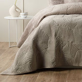 Bianca Kairo Taupe Coverlet Set Single/Double V442-BCA-COVERLETS-KAIRO-TAUPE-DS