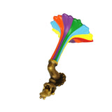 Frog Rainbow Faucet Ornament Resin Garden Decorative Animal Rainbow Tap Statue Craft for Outdoor V1294-YM0901-3111240165711