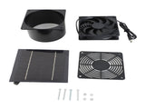 Solar Panel Fan Kit Chicken Coop Exhaust Home Outdoor Supplies 5W 6V IP65 Water Proof V1294-YM0901-3111240265411