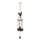 Cast-Iron Bell w Hanging Chooks 82cm V637-06859CHK