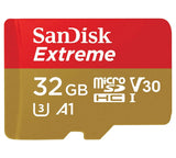 SanDisk Extreme 32GB microSD SDHC V30 U3 C10 A1 UHS-1 100MB/s R 60MB/s W 4x6 SD Adaptor Android V1202-V2-FMS-MSDEXTREME-032G