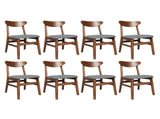 Levede 8x Dining Chairs Kitchen Chair CH1067-2-WAX4