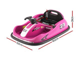 Rigo Kids Ride On Car Bumper Kart 6V Electric Toys Cars Remote Control Pink RCAR-BUMPER-KART-PK