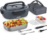 Electric Lunch Box, 2 in 1 Heated Lunch Box for Adults, Portable Heating Lunch Box with 1.5L V1192-AZ-W-2523