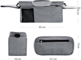 Universal storage bag for stroller - with drink holder - cup holder - stroller storage accessories V1189-WXFBOL-3-1