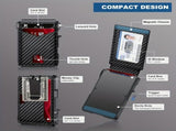Men'S Card Holder Carbon Fiber Card Holder Men'S Accessories Stylish Card - Black - Size 01 V1102-918-15139-BLK-01