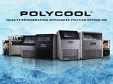 POLYCOOL Commercial Ice Maker Machine, up to 45kg/24hr, Timer & Self Cleaning Programs V219-FDSICMPY45KA