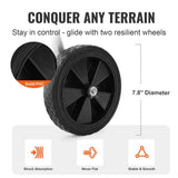 VEVOR Hose Reel Cart, Hold Up to 53.3m of 15.9mm Hose , Garden Water Hose Carts V952-SGJPC2GG175FIFFBUV0