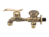 Water Tap 2 Handles 1 Hole Oil Rub Antique Dragon Carved Brass Faucet for Bathroom Sink Countertop V1294-YM0523-3112220035411