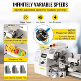 VEVOR Mini Metal Lathe 8x14, Mini Lathe Machine 2250 PRM Variable Speed Change,Precision Mini Lathe V952-JSMNCC8X140000001V3