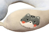 Neck Pillow Cute Animal High Resiliency U Shaped Headrest Airplane Pillow for Travel Office Cat V1294-YM0716-3117220161114