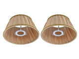 2PCS Fabric Lampshade Simple Lamp Shade for E14 Screw Candlestick Lamp Table Light Chandelier Gold V1294-YM0710-3119210206211