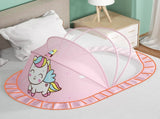 Baby Fly Net Tent Portable Bottomless Breathable Folding Net Bed Tent for Kids Sleeping Pink V1294-YM0703-3117230079711