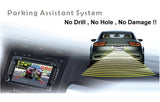 3-in-1 Car Reversing Camera & Parking Sensor System with Monitor - License Plate Frame Mount, V888-ELOSUNG35856