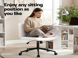 Artiss Office Desk & Set 150cm Computer Desk with 6 Storage Shelves & Ergonomic Cross Legged DESK-SHEF-150-2016-WH