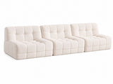 Artiss Set of 3 Sofa Modular Boneless Couches No Assembly White SBED-M-TED-3S-BG