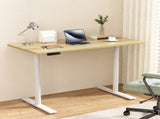 Artiss Standing Desk Motorised Electric Dual Motor 140CM White Oak HASD-B-M10-WHDF-NTDB-140
