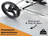 EQUIPMED 182cm Portable Folding Aluminium Access Ramp, 272kg Rated, for Wheelchair, Mobility V219-HELRMPEQ18SA