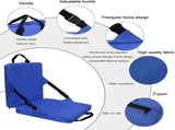 Stadium Seats Back Support, Indoor and Outdoor Folding Chair Cushion, Portable Stadium Cushion V1192-AZ-W-10040