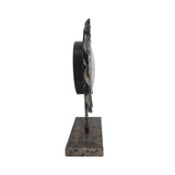 Windmill Table Clock on Base 20x28cm V637-56024CLK