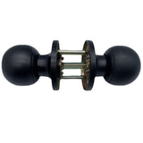 Keyed Alike Door Knob and Single Cylinder Lockset Black Front Door Handles Exterior, Keyed V1370-AZ4-21157