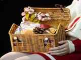 House-Shaped Wicker Basket with Lid, Handwoven Rattan Storage Basket for Home Decor, Organizer, V1370-AZ4-08527