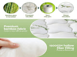 Giselle Bedding 1500GSM Pillowtop Mattress Topper Bamboo Mattress Pad for Back Pain Relief Washable TOPPER-BAM-11-KS