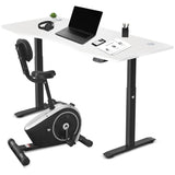 Lifespan Fitness Cyclestation 3 Exercise Bike with ErgoDesk Automatic Standing Desk 180cm in V420-LFEX-CLSTN3-B