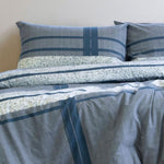 Ardor Mateo Navy Polyester Cotton Quilt Cover Set King V442-INT-QUILTCS-MATEO-NAVY-KI