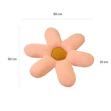 SOGA 2X Pink Daisy Flower Shape Cushion Soft Leaning Bedside Pad Floor Plush Pillow Home Decor SCUSHION072X2