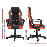 Artiss Gaming Office Chair Computer Executive Racing Chairs High Back Orange OCHAIR-H-GAME-OR